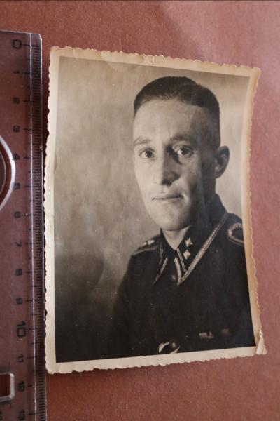 Portrait eines SS- Hauptscharführer - Widmung auf Rückseite 1943